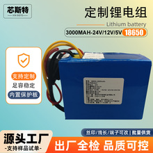 定制锂电池组大容量22V/12V/5V三种电压输出适用于机械设备备用电