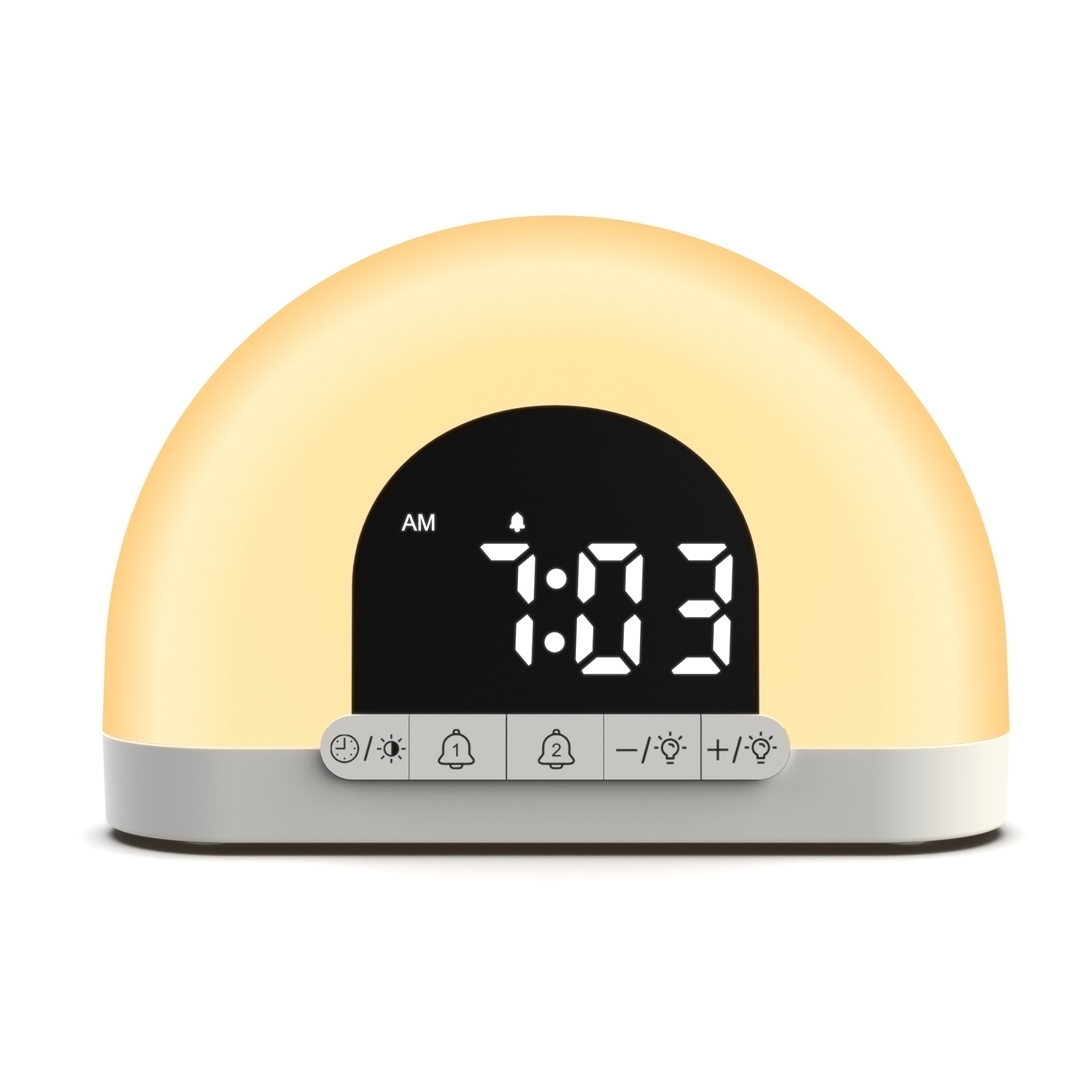 Sunrise Alarm Clock, Dimmable Digital Clock for Kids,  Dual Alarms, Natural Wake Up Light for Boys Girls Teens Heavy Sleepers