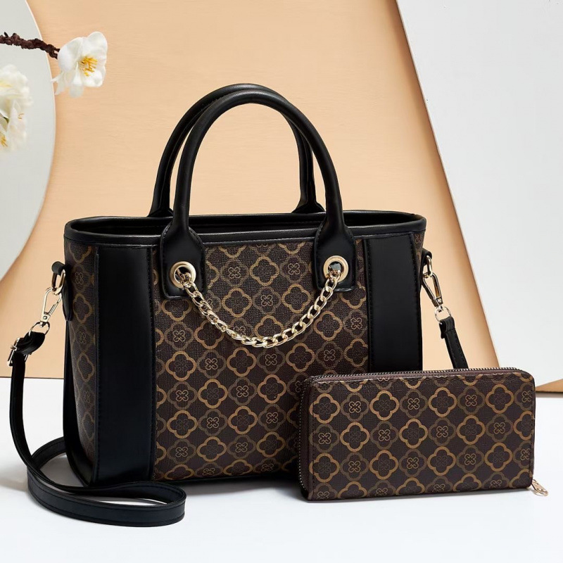 Impresión de dos piezas, contraste de color, gran capacidad, bolso de madre e hijo, comercio exterior transfronterizo, mensajero de un solo hombro, bolso de mujer de textura occidental, bags