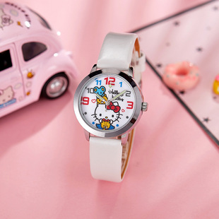 Ready Stock Children's Luminous Needle Kt Watch for Little Girls, Cute Cartoon Quartz Electronic Gift Watch