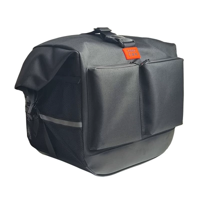 for benda gray stone 250: Motorcycle bumper - black-oversized-canvas-double-bag-1-pair-mounting-bracket-1-pair