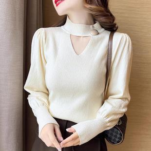 Autumn and Winter bottoming nursing sweater 100-day full moon banquet red top cored yarn pregnant women's sweater Christmas clothes