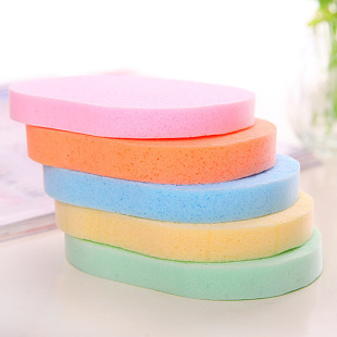 Factory Direct Supply Face Wash Puff Thickeneded Sponge Seaweed Cleansing Puff Facial Makeup Remover Powder Puff Cleaning Face Wipe 14t Ready Stock