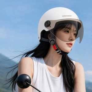 New National Standard 3C Certified Electric Vehicle Helmet for Women, Summer Sun Protection, Electric Motorcycle Half Helmet, Men's All-Season Safety Helmet