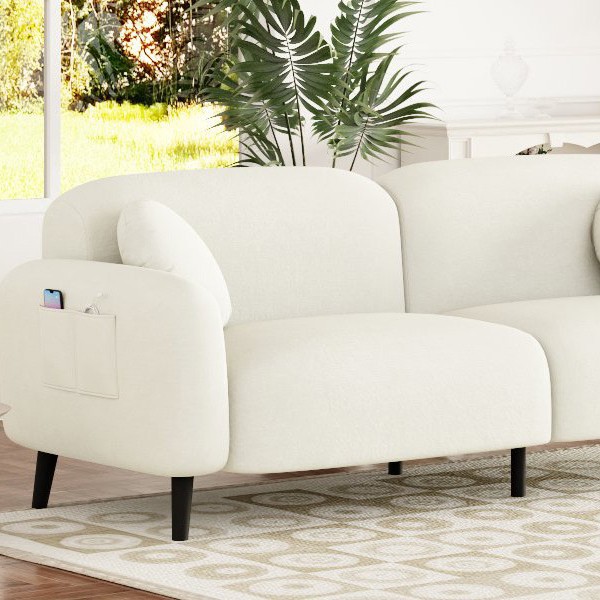 Estilo japonés sofá de cuero nórdico pequeño estilo simple moderno de sala de estar de tres personas sofá artístico de cuero