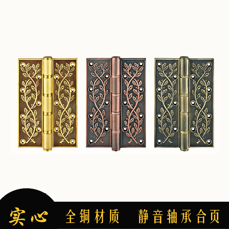 8 -inch red bronze all -pure copper big union enters the door hinge
