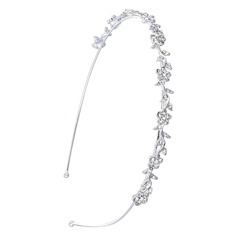 Amazon flor diadema linda flor del ciruelo nupcial con incrustaciones de diamantes de imitación diadema de Navidad AliExpress suministro transfronterizo image 1