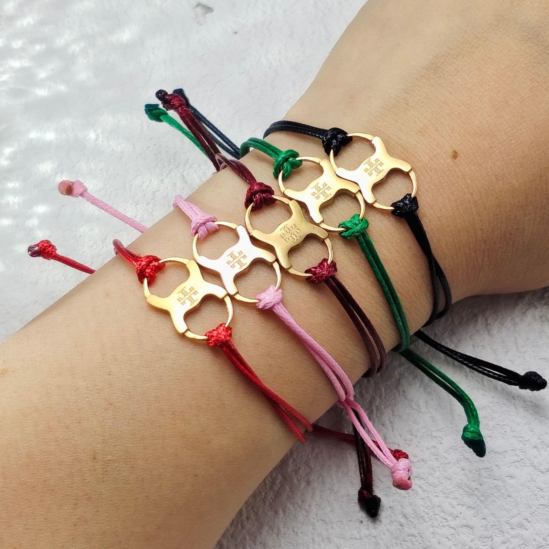 Double t Bracelet Multi-Color Fashion Amazon Best-Selling 316 Stainless Steel Tag Bracelet Cross-Border Wholesale High-End Trend