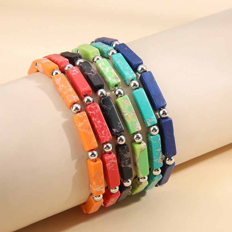Fashion Geometric Stone Plating Bracelets 1 Piece
