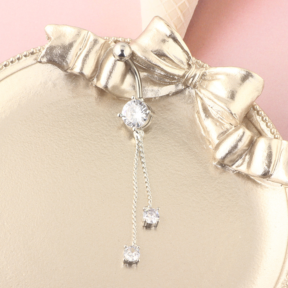 Butterfly Navel Ring 316L Surgical Steel Belly Button Ring Rose Gold Fashion Body Piercing Jewelry Wholesale detail image 9