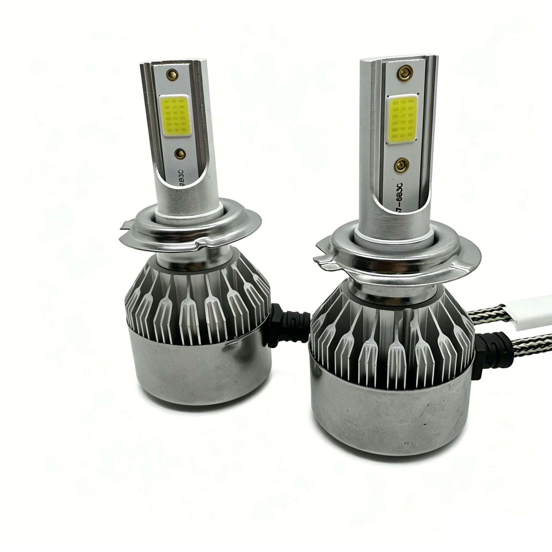 Cross-Border Exclusive Supply of Silver C6 Led Headlights, Front Headlights, H4 Car Lights, H7, H11, 9005, 36W Car Headlights