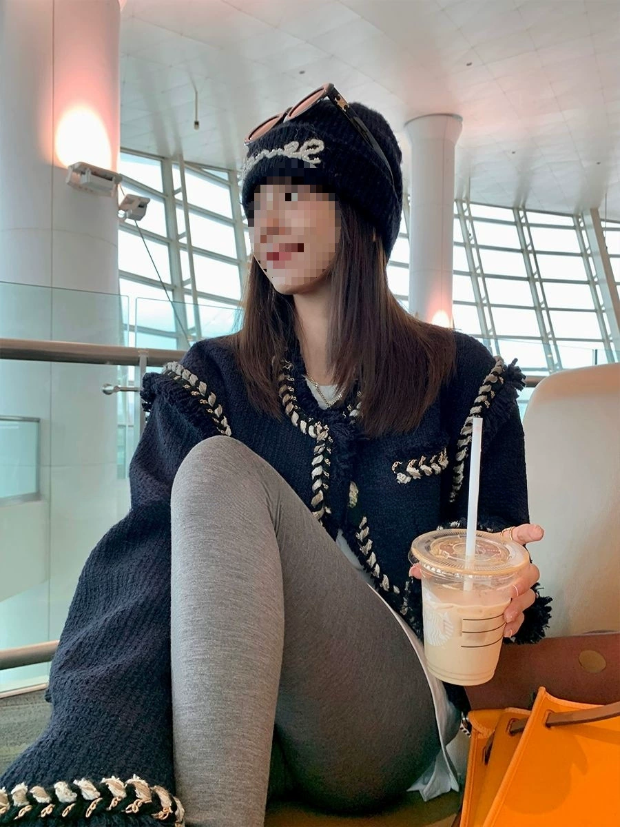 Теплая классическая пуховка, стиль Chanel