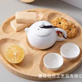 实木简约零食分格托盘点心托盘派对晚餐盘子糖果厂家批发家用