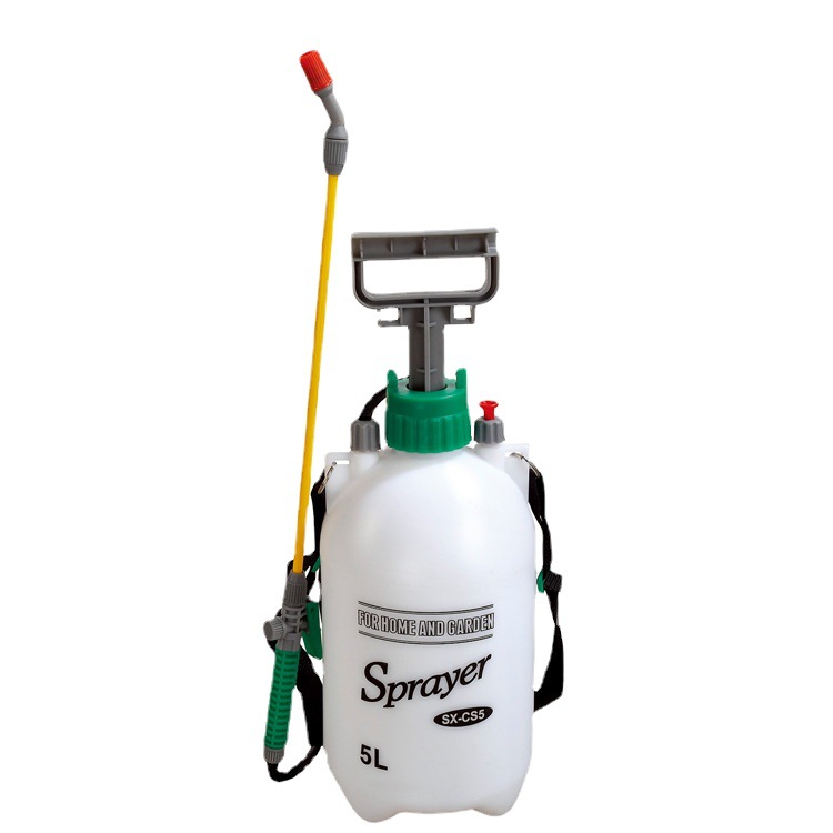 5 l/8 L hombro-tipo pulverizador de presión de aire manual jardinería riego y pulverización Desinfección del sitio regadera de plástico