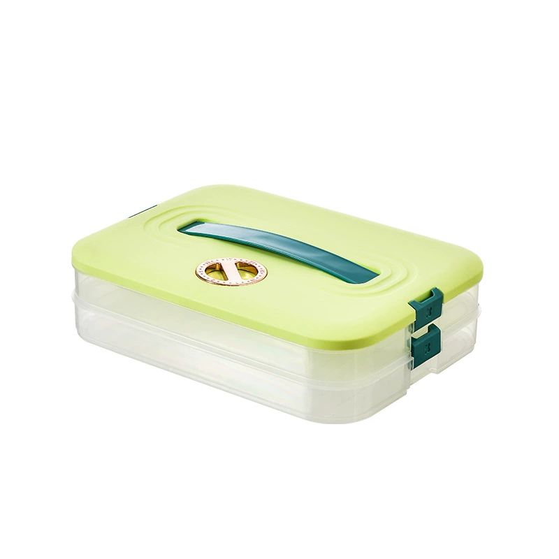 Dumpling Storage Box Household, Multi-Layer Refrigerator & Freezer Container, 1–4 Layers, Large
