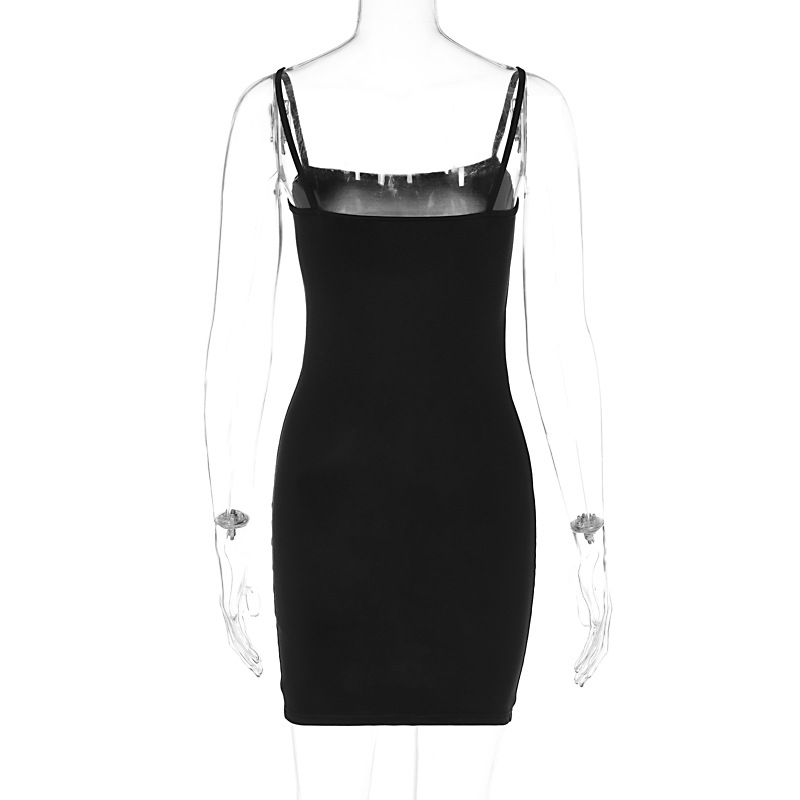 Summer Sexy Sleeveless Slim Fit Backless Sheath Dress Women Clothing