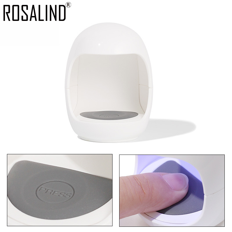 迷你美甲灯鸡蛋灯小型LED单指灯3w不黑手烘干机光疗机Q型便携UV灯