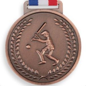 Béisbol 303 (oro y plata cobre tres colores) 6,5 cm