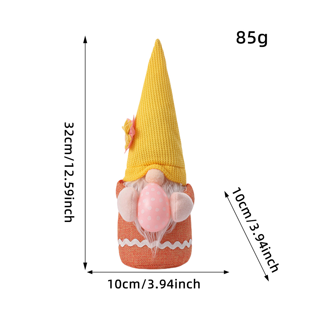 D3 - 12 Pascua Big egg Girl Orange (color del cuerpo)