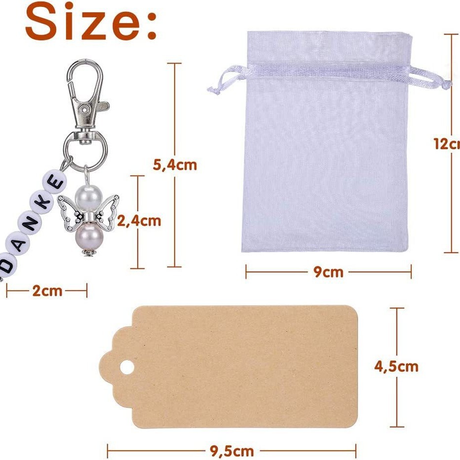 Gracias Ángel de la guarda llavero DIY bautismo ceremonia boda regalo fiesta decoración comunión partido arreglo