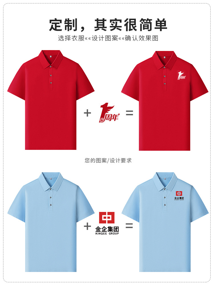 Camisas de polo personalizadas logotipo de bordado corporativo ropa corporativa de grupo cuello merceria lasel manga corta