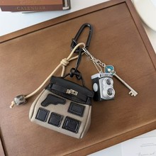 包美美精品同款迷你包包小背包饰品仿帆布女包多巴胺同款包miu风