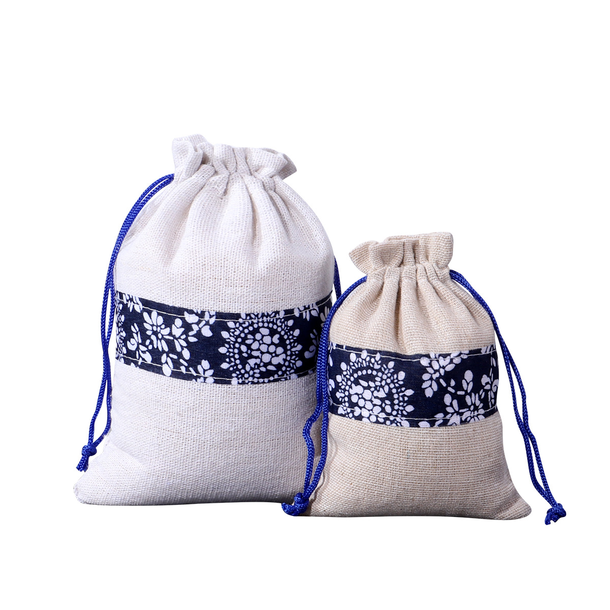 Bolsa de algodón con cordón estilo chino Wenwan joyería bolsa de embalaje tradicional medicina china repelente de mosquitos bolsa de algodón con cordón bolsa al por mayor