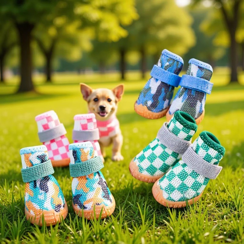통기성이 좋은 소형견 및 중형견용 강아지 신발, 외출시 떨어지지 않는 고양이 신발, 고양이 발 커버, 테디 비숑 애완동물 신발 커버