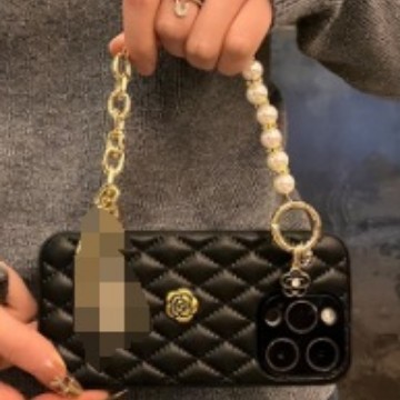 Simple y elegante patrón de rombos para iphone16ProMax perla diagonal 14 Apple 15 funda para teléfono móvil 13 mujer 16