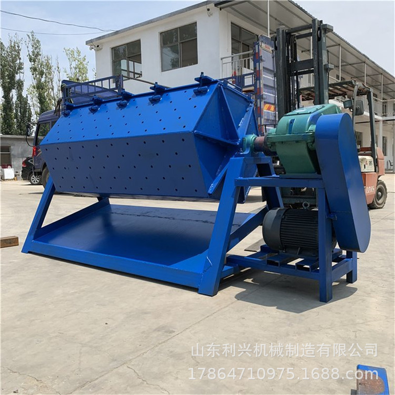 六角抛光机铁钉钢筋去油除锈机 火烧铁去锈滚筒干磨机厂家