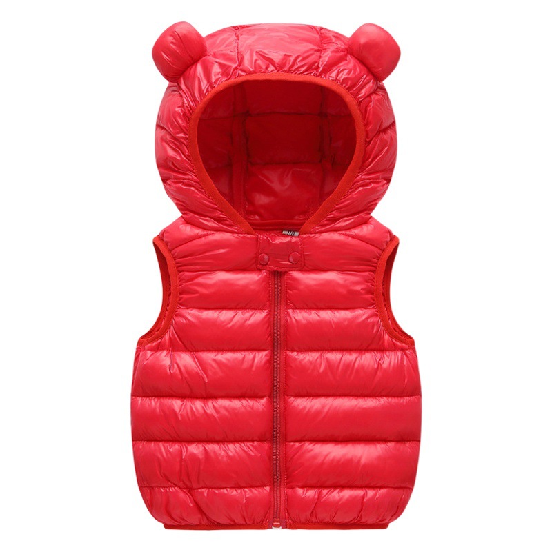 Chaleco de bebé abajo algodón Otoño e Invierno ropa niñas chaleco casual ligero chaleco infantil niños abrigo ESTILO OCCIDENTAL