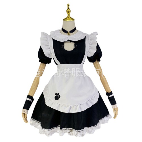 Cat open chest maid costume Lolita cat girl sexy Lolita anime cute Japanese soft girl costume