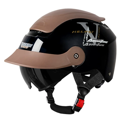 Motosiklet kaskı (dəbilqə) – certified, breathable with sun visor