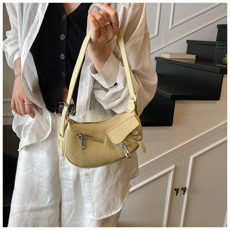 Underarm trendy and fashionable dumpling bag for women, simple and versatile Korean style single-shoulder bag, 2025 new niche design crossbody bag undefined