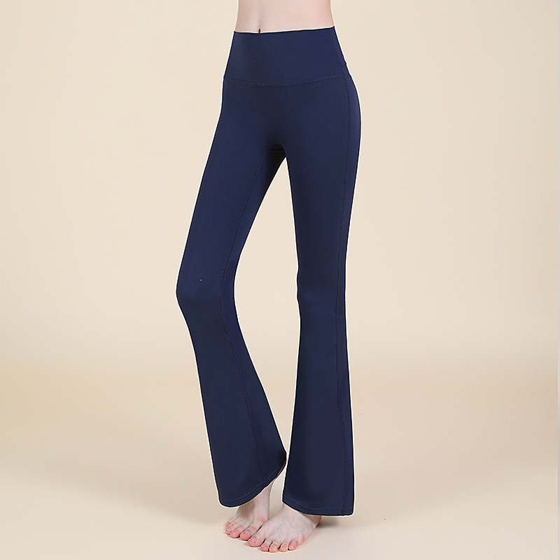 Nuevos pantalones de cintura alta micropantalones adelgazantes de caderas de baile Pilates pantalones elegante de moda deportiva pantalones de boquilla
