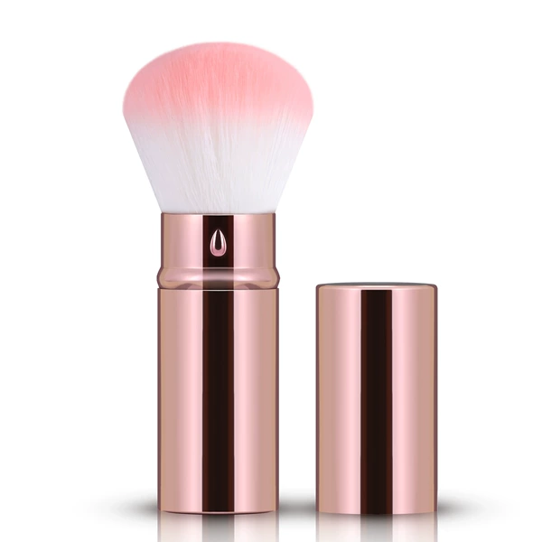 Rose gold retractable brush-white base powder peak hair 8.8*2.3cm