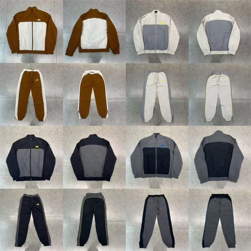 European and American Niche Trendy Brand Syna World American Street Hip-Hop Embroidered Splicing Windbreaker Jacket Pants Suit