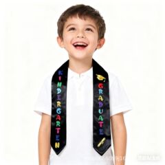 儿童毕业肩带学前幼儿园授予礼仪带双层绸缎披肩绶带GRADULATE