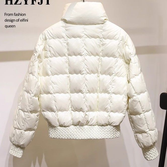Women's Clothing winter new fashion slim waist design stand collar warm cotton jacket_voghion.com