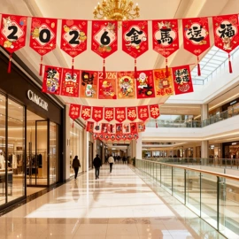 节庆用品;场地布置道具;对联/春联