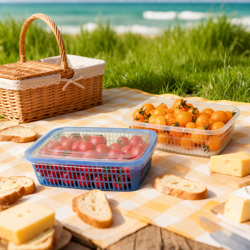 1斤装海绵垫篮子批发樱桃篮蘑菇篮果篮塑料篮杨梅篮桑葚篮1件起批