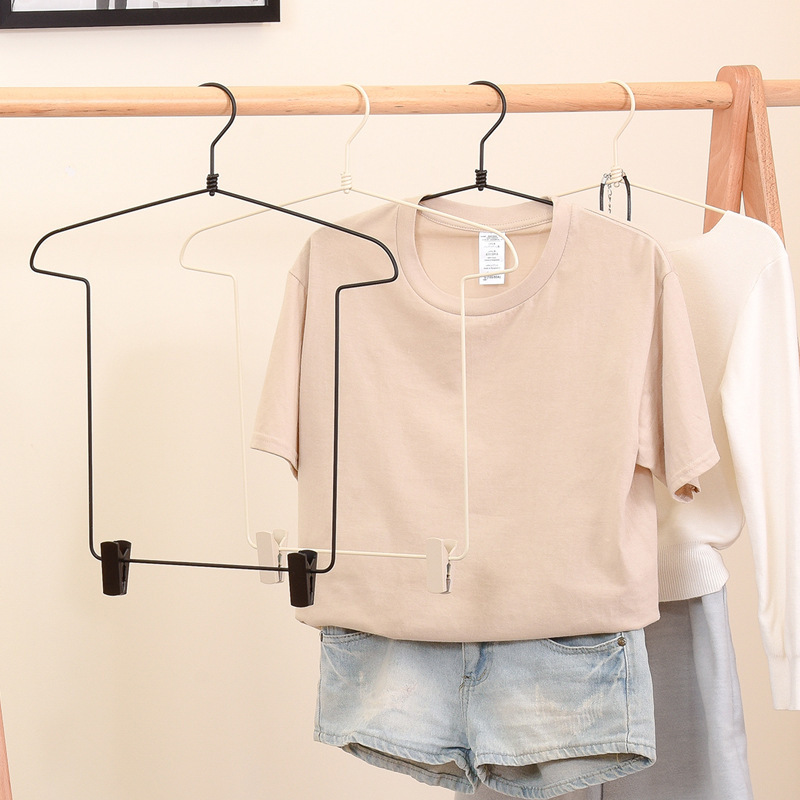 家庭用ハンガー付きワンピーススーツ JK制服スカートクリップ 洋服掛け 漢服一体型クリップ付き シームレス収納洋服サポート|undefined