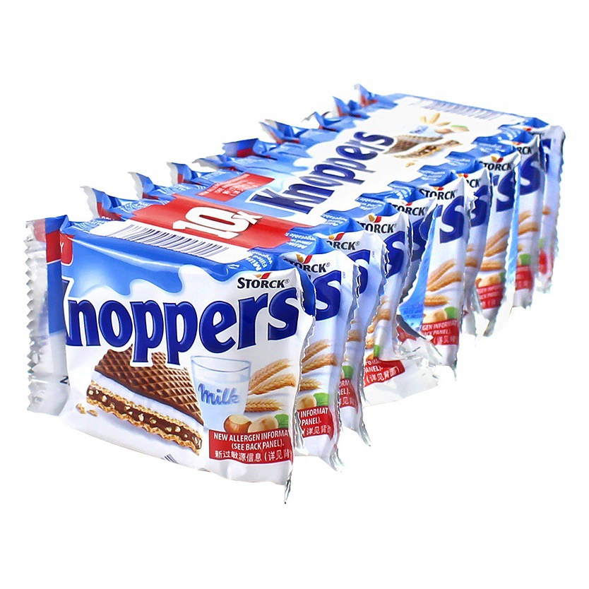 Импортное немецкое печенье 5-слойные вафельные кнопки Молочный фундук Шоколадное вафельное печенье Подарок и Zero Food