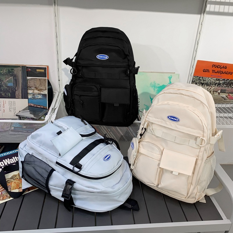 Foreign Trade Simple Fashion Commuter Japanese Style Large Capacity Tooling Bag Korean Style Large Capacity Backpack for Senior high school and College Students