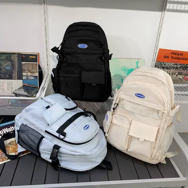 Foreign Trade Simple Fashion Commuter Japanese Style Large Capacity Tooling Bag Korean Style Large Capacity Backpack for Senior high school and College Students