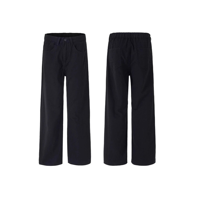New Spring and Summer Versatile Casual Pants Maillard Straight Loose Long Pants Unisex Coffee Color 100% Cotton New Spring and Summer Versatile Casual Pants Maillard Straight Loose Long Pants Unisex Coffee Color 100% Cotton