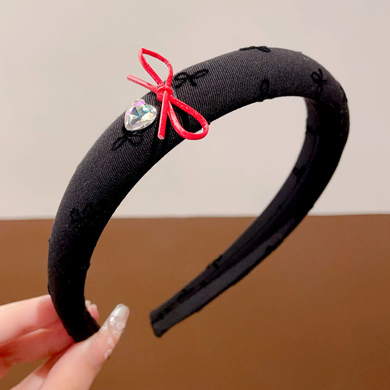 붉은 나비 사랑 다이아몬드 머리띠