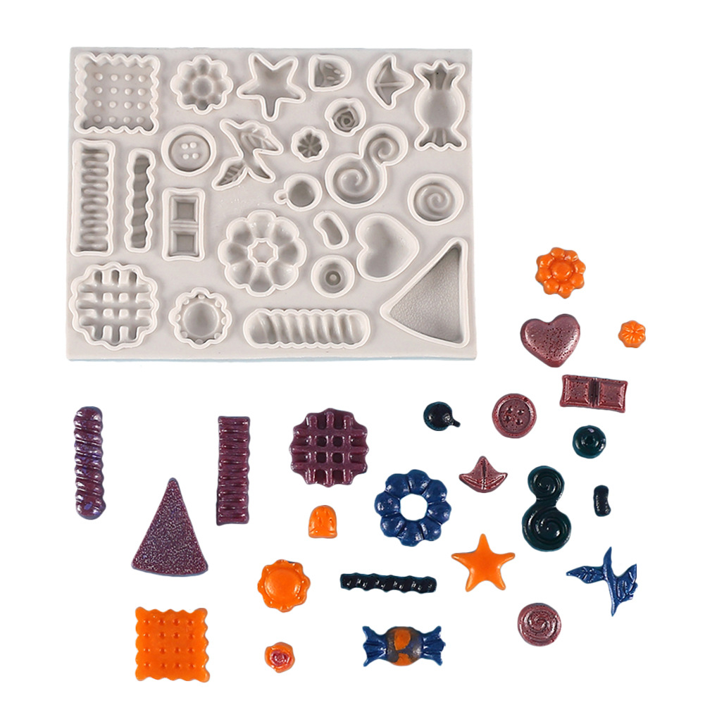 diy candy cake silicone mold cartoon little man bow heart candy cookie chocolate silicone mold