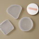 Cotton Candy Air Cushion Powder Puff Storage Box Empty Box Portable Cosmetic Tool Small Round PP Transparent Plastic Box
