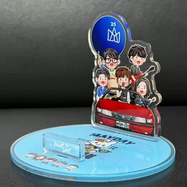 Acrylic Transparent Keychain Custom DIY Cartoon Pendant Custom Animation Peripheral Stand Desktop Decoration Creative